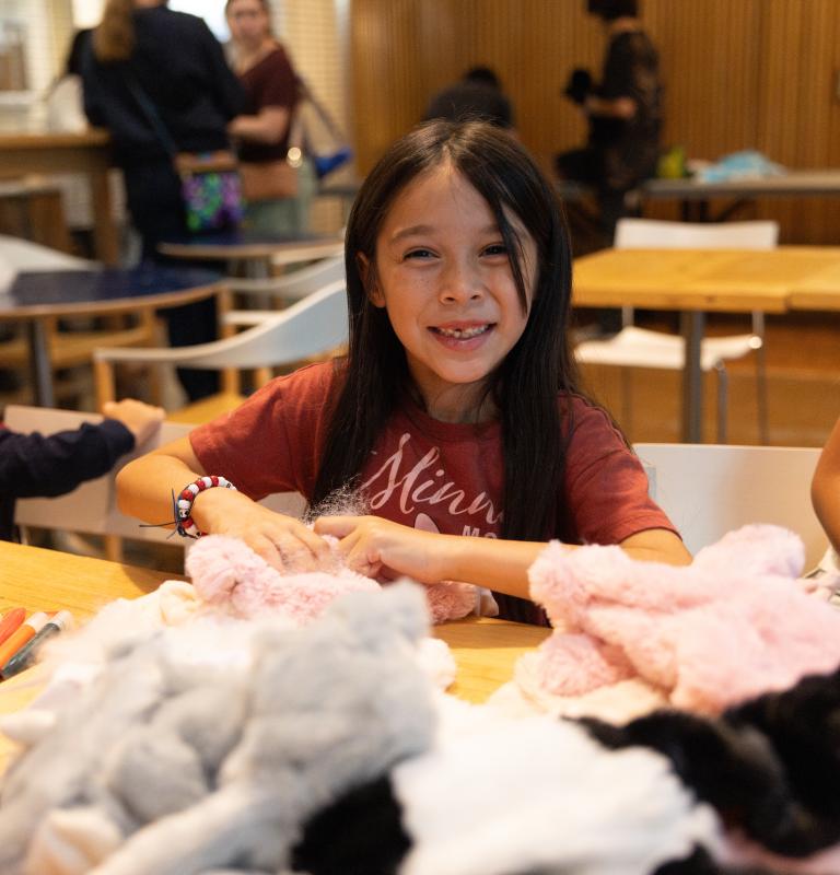 Sonoma State Student's Sibling building a bear