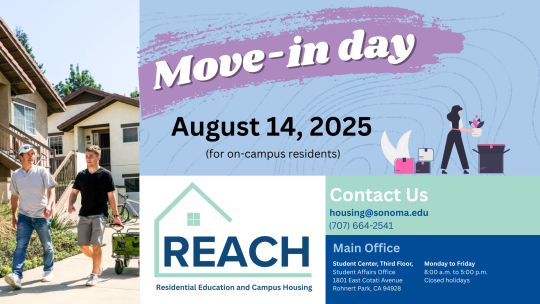 Move-in day for on-campus residents is August 14, 2025.
